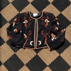 Jasjas Designs Silk Cropped Jacket